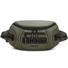 QISEMIAN Chest Shoulder Camera Bag For Men with Removable Dividers Urban Commute Messenger Bag