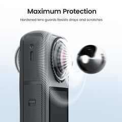 For Insta360 X4 Air AMagisn Standard Lens Guards Snap-On Protective Glass Lens Protector Replacement Accessory