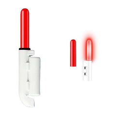 20pcs Slanted-bottom Night Fishing Electronic Rod Tip Light Waterproof Fishing Tackle, Round-headed Green Light, Round-headed Red Light, Bite-activated Flashing Light