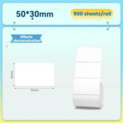 For NIIMBOT K3/K3W Thermal Label Paper, T50x30mm-900pcs, T25x15mm/3L-4800pcs, T30x15mm/2L-3320pcs, T40x30mm-900pcs, T40x60mm/2L-1000pcs, T60x40mm-690pcs