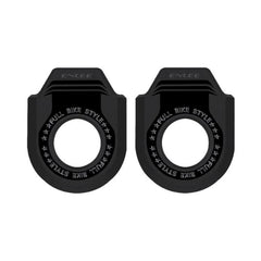 ENLEE 2pcs Bike Crank Protector MTB Chainring Guard, A Black, B Black, A White, B White, A Orange, B Orange