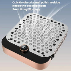 BLUEQUE Low-Noise Nail Dust Collector High-Suction Grinding Dust Collection Integrated Dust Collector, US Plug, EU Plug