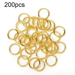 200pcs Handmade Jewelry Jump Rings DIY Accessories, 0.5 x 3mm, 0.5 x 4mm, 0.7 x 5mm, 0.9 x 6mm, 1.0 x 7mm