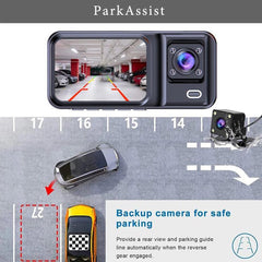 G98 HD 1080P Dash Camera Infrared DVR Recorder, Front + Inside, Front + Inside + Rear