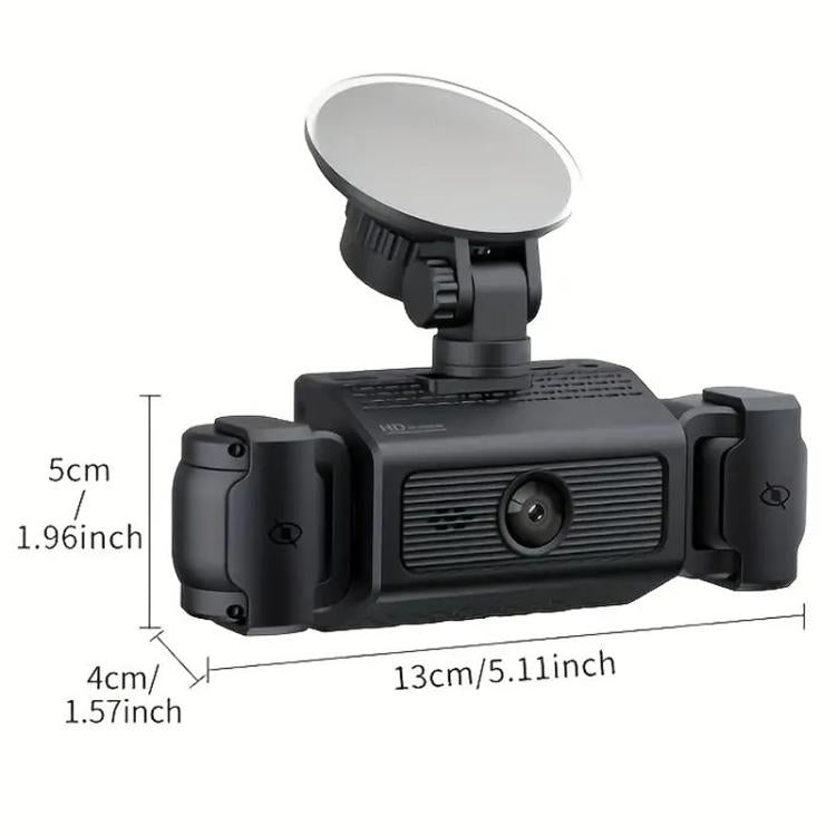A7 1080P Dash Camera HD Night Vision Car Recorder, Front+Left+Right, Front+Left+Right+Rear