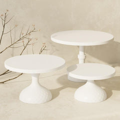 3-Piece Cake Stand Set for Wedding Dessert Table Tiered Serving Plates 30/25/20cm