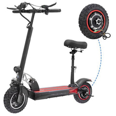 For KUGOO M4 / M4 PRO Electric Scooters Inflatable Off-Road Tire With Rear Wheel Motor Hub, 500W, 800W