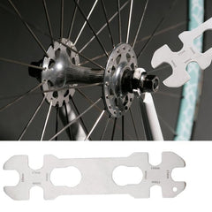 BIKERSAY 8 In 1 Bicycle Hub Thin Wrench with 8 Integrated Openings 13/14/15/16/17/18/19/20mm