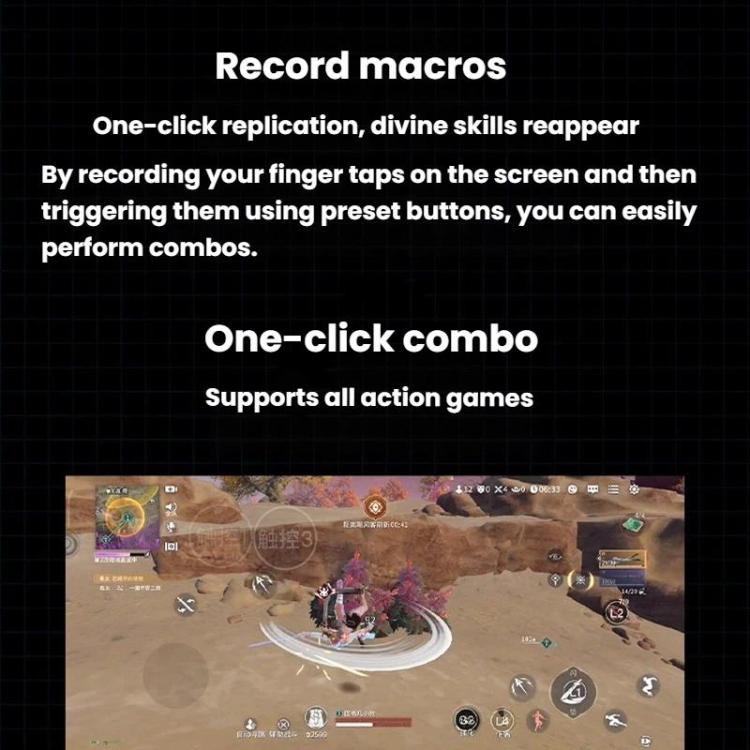 MeMo MB03 Mobile Wireless Gamepad Gamepad With Physical Auxiliary Buttons