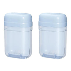 2pcs Sealed Soap Box With Lid Drainage Portable Storage Container