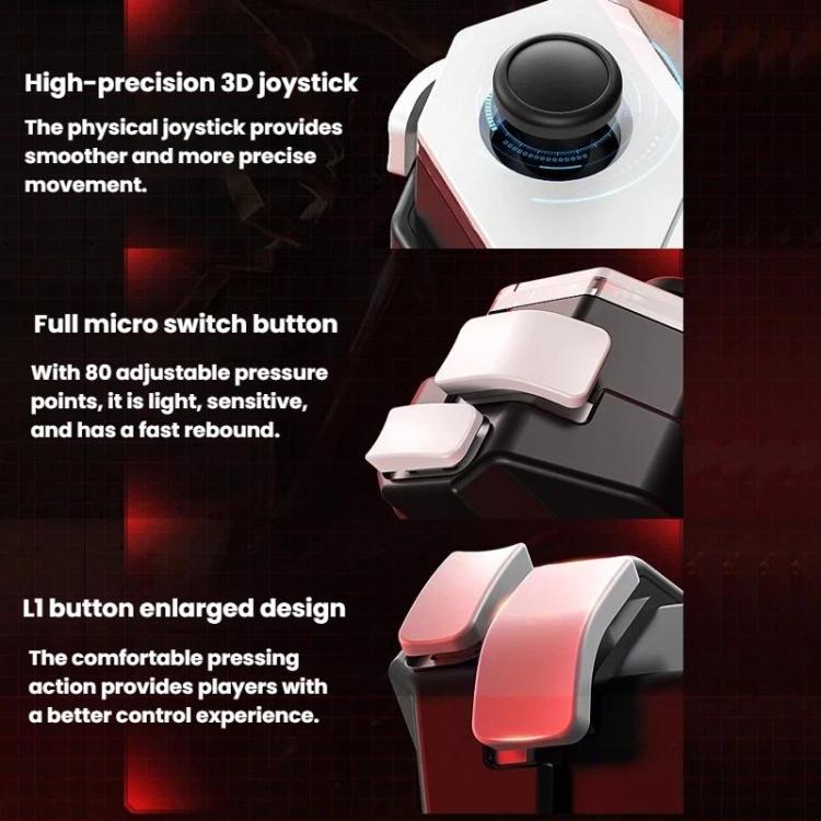 Mobile Game Controller Gamepad With Physical Auxiliary 3D Mobile Joystick, MeMo MB02