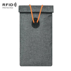 Mobile Signal Shielding Pouch Roll-Up Drawstring Car Key Anti-Theft Bag RFID Credit Card Skimming Protection Pouch