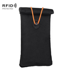 Mobile Signal Shielding Pouch Roll-Up Drawstring Car Key Anti-Theft Bag RFID Credit Card Skimming Protection Pouch