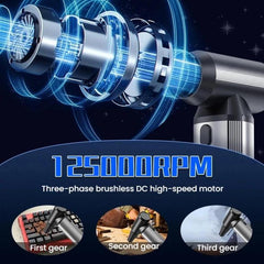 Car Vacuum Cleaner Brushless Wireless Blower Outdoor Mini High-Powered Powerhouse Fan, W16