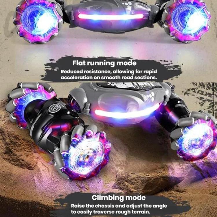 Shockproof Crash-Resistant Stunt Twist Car With Lights Rechargeable Remote Control Toy Car, Dual Remote Control Blue, Dual Remote Control Pink, Dual Remote Control Grey, Single Remote Control Blue, Single Remote Control Pink, Single Remote Control Grey