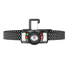 Outdoor Mechanical Zoom LED Headlamp Flood Light Rechargeable For Night Running Fishing, SMILING SHARK TD-0187A, SMILING SHARK TD-0187B