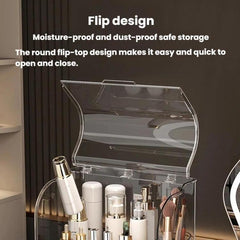 Cosmetic Storage Box With Lid Large Capacity Drawer-Type Desktop Organizer
