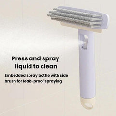 Multifunctional Liquid Spray Gap Stiff Brush Bathroom Tile Cleaning Brush