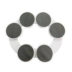 Dining Table Rotatable Serving Tray Portable Rotating Dinner Plate For Gathering, 8 Plates, 6 Plates, 4 Plates, 2 Plates + 2 Boards