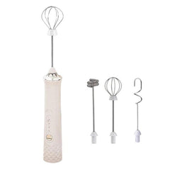 Wireless Mini Electric Milk Frother For Home Handheld Egg & Cream Whisk, R-3 White, R-3 Black, R-4 White, R-4 Black