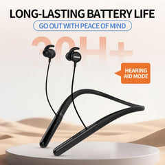 16-Channel Neck-Worn Bluetooth Hearing Aid Headphones Portable Sound Amplifier