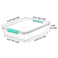 Transparent Stackable Storage Boxes With Lids Dustproof Plastic Toy Sorting Organizers, Single, 4pcs