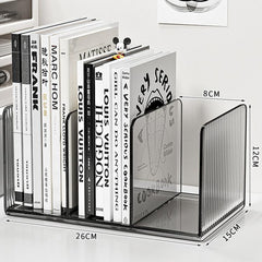 Acrylic Bookends & Document Holder Desktop Book Organizer For Office