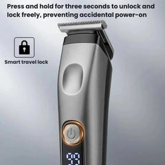 Multi-Function Electric Hair Clipper Home Use Trimmer Shaver Nose Hair Trimmer, Black Gray