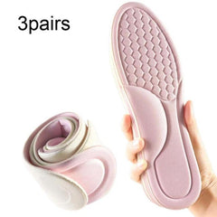 3pairs Odor-Resistant Breathable Ultra-Soft Sports Insoles, 35-36, 37-38, 39-40