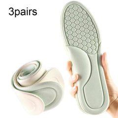 3pairs Odor-Resistant Breathable Ultra-Soft Sports Insoles, 35-36, 37-38, 39-40