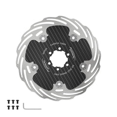 Fully Enclosed Bike Six-Hole Carbon Fiber Brake Disc, CYCLAMI CAR6 160mm, CYCLAMI CAR6 180mm