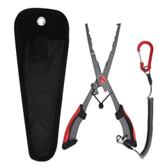 Seawater Corrosion Resistant Extended Eagle-Beak Hook Remover Line Cutter Pliers, Lure Plier, Lure Plier + Wire Safety Rope, Lure Plier + Wire Safety Rope + Nylon Bag, Lure Plier + Wire Safety Rope + Rubber Sleeve                                       ...