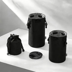 Camera Lens Pouch Lightweight Soft Shockproof Camera Inner Case, Cwatcun D296 Small, Cwatcun D296 Medium, Cwatcun D296 Large