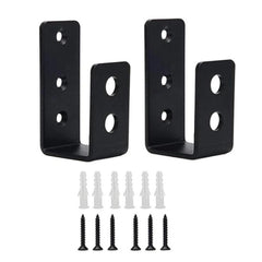 Open U-Shaped Door Bar Reinforcement Bracket Door Security Barrier Bracket, 2pcs, 4pcs