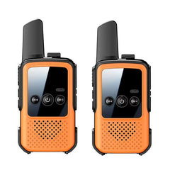 Mini Wireless Long Range Parent Child Walkie Talkie, 2pcs Black, 2pcs Orange, 2pcs Green, Single Black, Single Orange