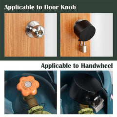 Door Handle Locking Device Disabled Lock Cover Faucet Valve Lock Cover, No Padlock, With Padlock