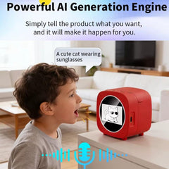 AI Thermal Printer With Voice-To-Image Generation 6 Creative Modes & 2.4-Inch HD Screen For Kids