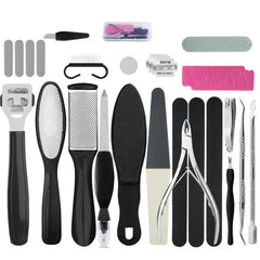 Foot Care Kit for Callus and Dead Skin Removal Complete Pedicure Set, 17 In 1, 20 In 1, 23 In 1, 27 In 1
