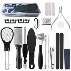 Foot Care Kit for Callus and Dead Skin Removal Complete Pedicure Set, 17 In 1, 20 In 1, 23 In 1, 27 In 1