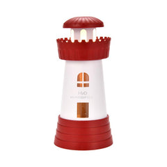 290ml Lighthouse-Shaped Humidifier Mini Compact Home Quiet Mist Diffuser