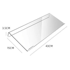 Acrylic Desktop Keyboard Stand Computer Shelf & Typing Support Bracket, Small, Large, Small With Anti-Slip Strip, Large With Anti-Slip Strip