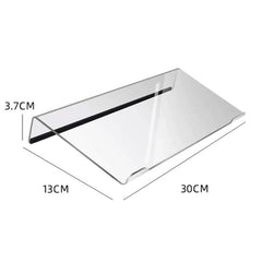 Acrylic Desktop Keyboard Stand Computer Shelf & Typing Support Bracket, Small, Large, Small With Anti-Slip Strip, Large With Anti-Slip Strip