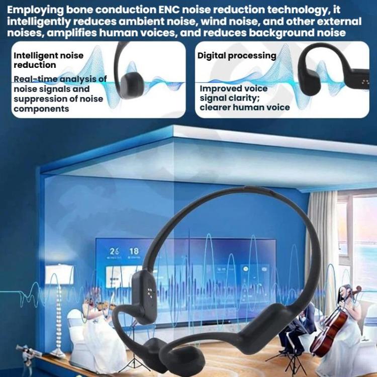 Bone Conduction Hearing Aid Bluetooth Integrated Unit Built-in Microphone