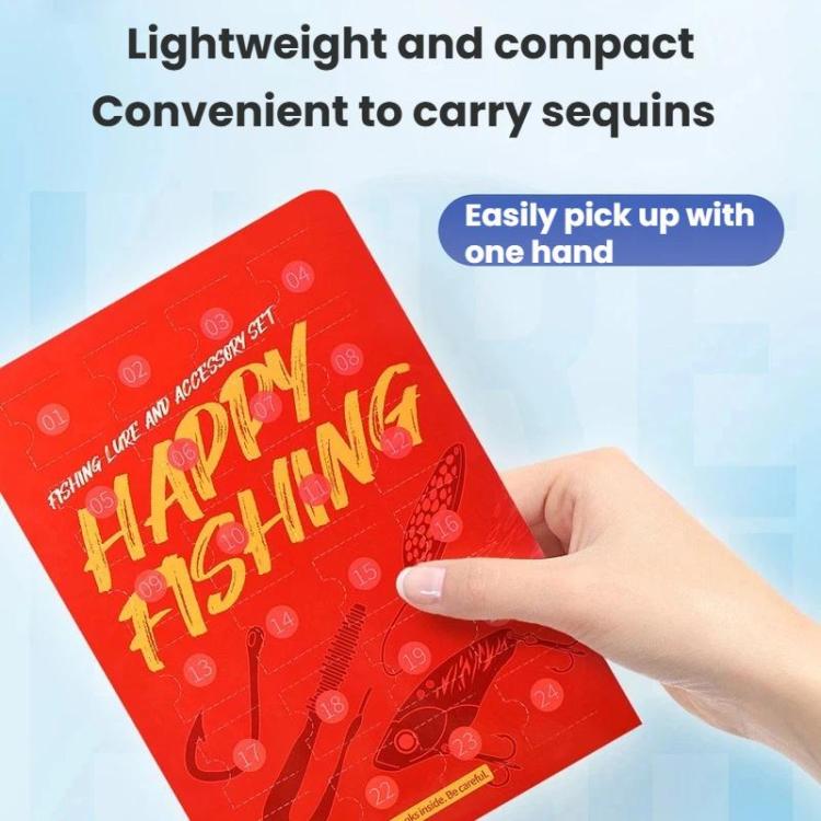 24pcs /Box Lure Triple-Hook Flashbait Fishing Tackle