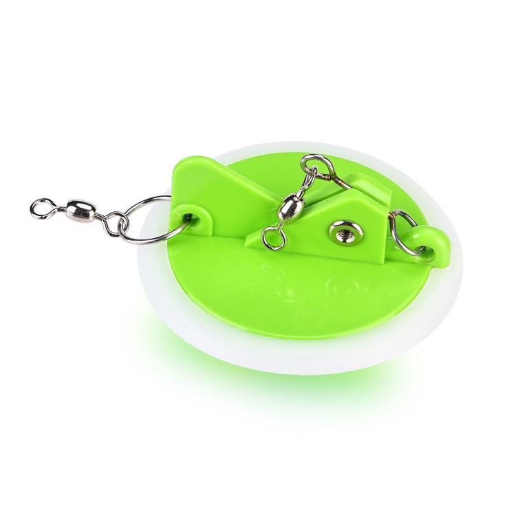 Trolling Disc ABS Luminous Connector Fishing Gear Boat Fishing Saltwater Fishing Accessories, Small Green, Small Orange, Small Dark Blue, Large Green, Large Orange, Large Dark Blue