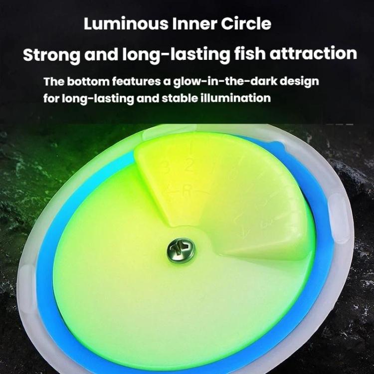 Trolling Disc ABS Luminous Connector Fishing Gear Boat Fishing Saltwater Fishing Accessories, Small Green, Small Orange, Small Dark Blue, Large Green, Large Orange, Large Dark Blue