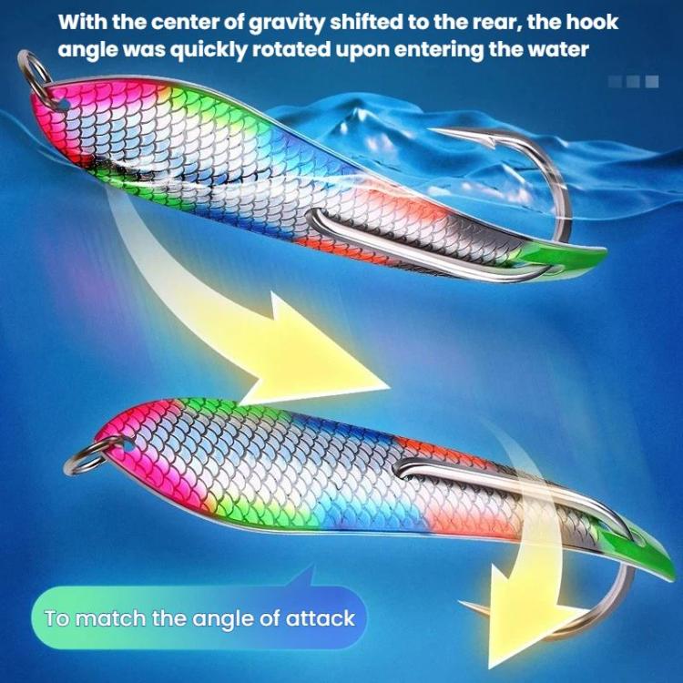 Trolling Bow-Tip Hook Stainless Steel Deep-Sea Boat Fishing High-Visibility Spinnerbait