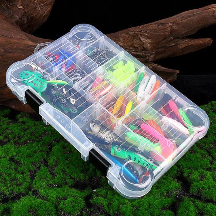 Lure Set Multi-jointed Minnow Artificial Lure Crankbait Hook Fishing Tackle Tools, 385pcs /Box