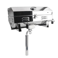Stainless Steel Yacht BBQ Grill Outdoor Boat Grill Canister Stove, No Bracket, With Bracket