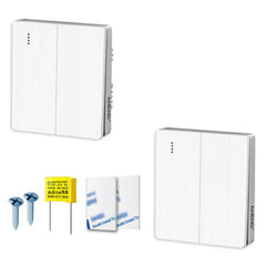 ANENG Remote Control Wireless Smart Home Lighting Panel, One-Gang, Two-Gang, Three-Gang